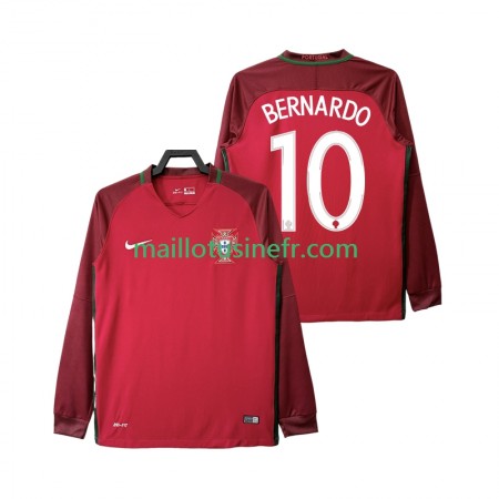 Maillot de Foot Portugal BERNARDO 10 2016 Domicile Retro Manches Longues Maillot de Foot Portugal BERNARDO 10 2016 Domicile Retro Manches Longues
